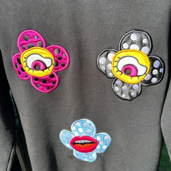KATYA DOBRYAKOVA flower and eye Sweatshirt - Picture 3 of 7